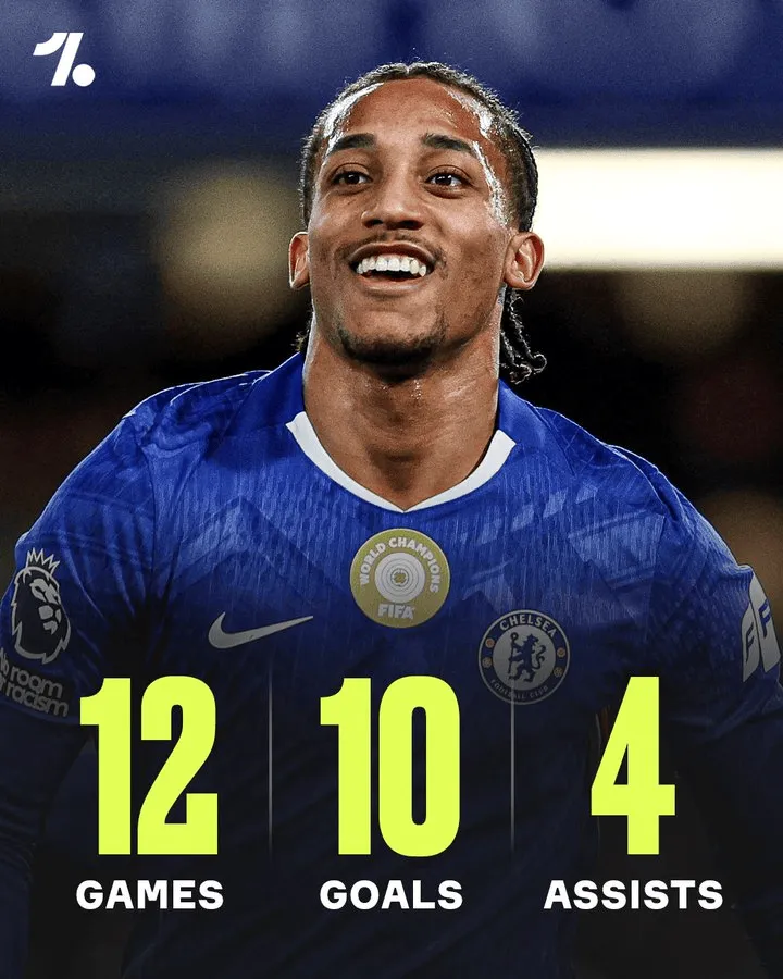 焕发活力！若昂-佩德罗在罗西尼尔治下12场比赛斩获10球4助